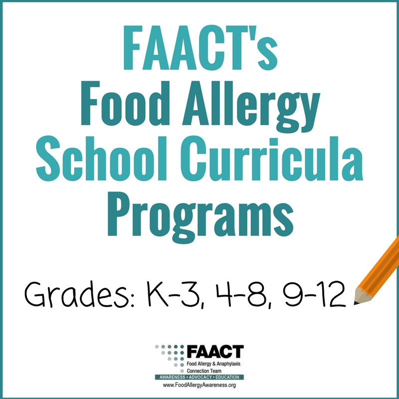 FAACT's Food Allergy Curricula Program for Schools